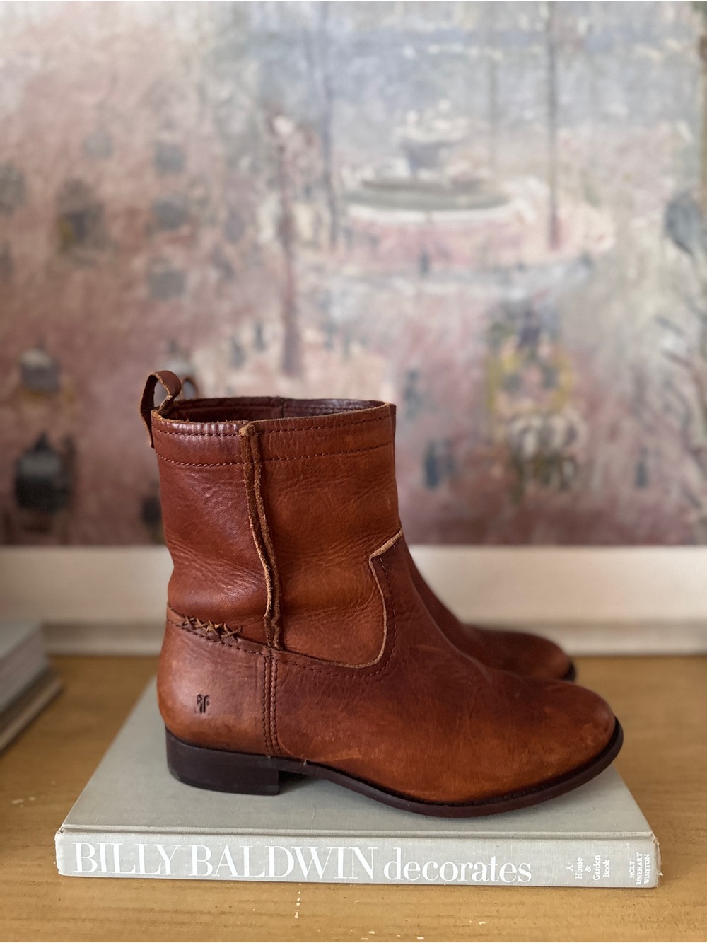 Frye Brown Leather Ankle Boots - Size 7B